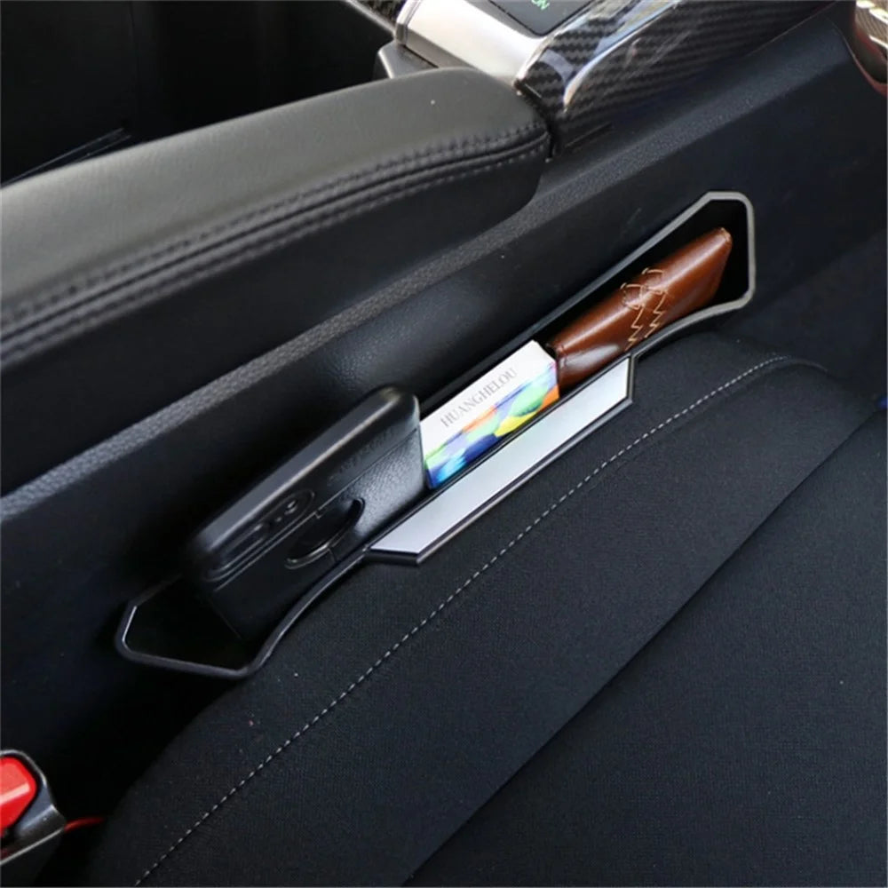 Multifunction Car Center Console Seat Seam Storage Box Filler Gap Holder Case Organizer - 4
