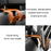 Dual Hook Design Car Seat Back Hanging Hook Stainless Steel + PU Leather Car Seat Headrest Hook Phone Holder - Brown - 4
