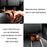 Dual Hook Design Car Seat Back Hanging Hook Stainless Steel + PU Leather Car Seat Headrest Hook Phone Holder - Brown - 5