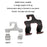Dual Hook Design Car Seat Back Hanging Hook Stainless Steel + PU Leather Car Seat Headrest Hook Phone Holder - Brown - 6