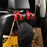 Dual Hook Design Car Seat Back Hanging Hook Stainless Steel + PU Leather Car Seat Headrest Hook Phone Holder - Brown - 7