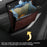 PU Leather+PC Car Trash Bag LED Light Magnetic Closure Garbage Bag Vehicle Rubbish Container Garbage Can - Brown - 5