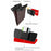 PU Leather+PC Car Trash Bag LED Light Magnetic Closure Garbage Bag Vehicle Rubbish Container Garbage Can - Brown - 6
