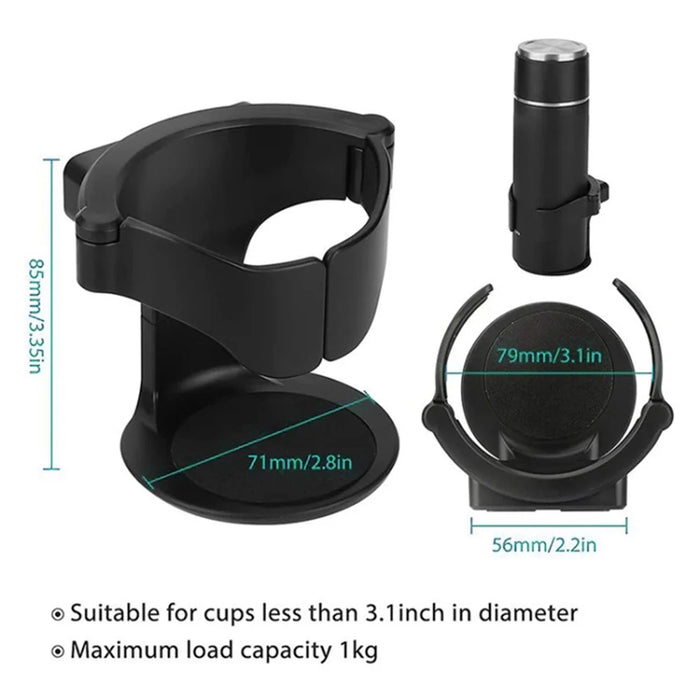 Car Air Vent Mount Water Cup Holder ABS Vehicle Air Outlet Cup Bottle Ashtray Bracket - 7
