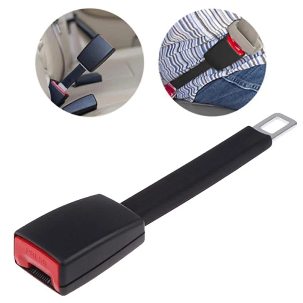 25cm Car Seat Belt Extension Safety Seatbelt Extender for Pregnant Woman Fat People - Black - 4