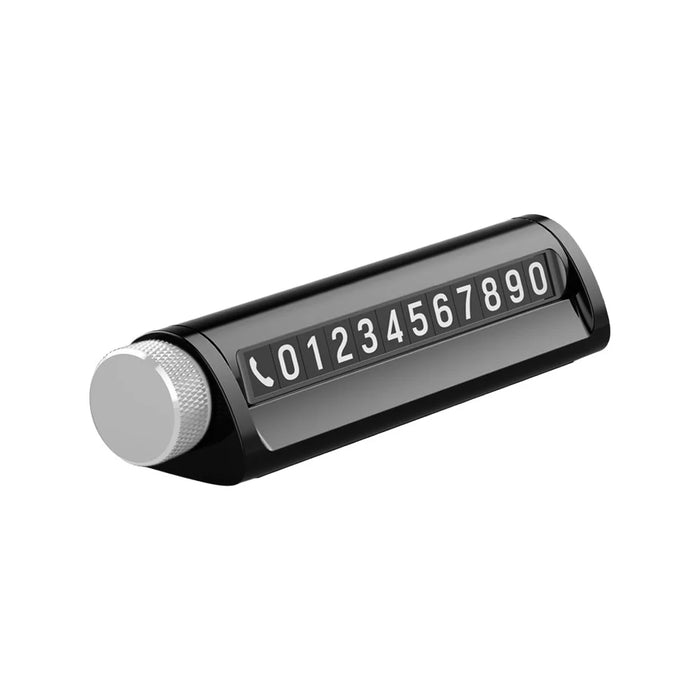 Parking Number Plate with Aromatherapy Multi-function Car Safety Hammer Window Breaker - Grey - 1