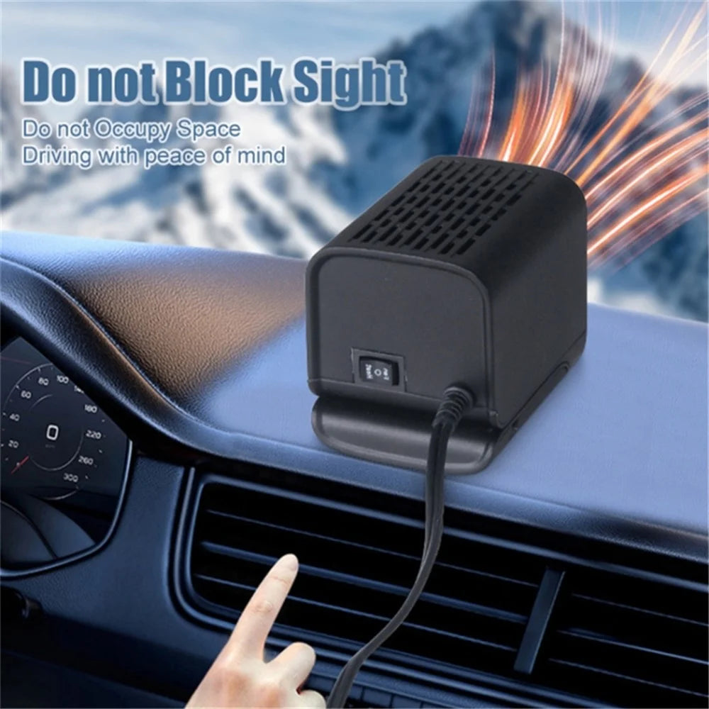 Electric Heater Fan 150W 12V Winter Heating Warmer Windshield Defroster Fog Removing - 5