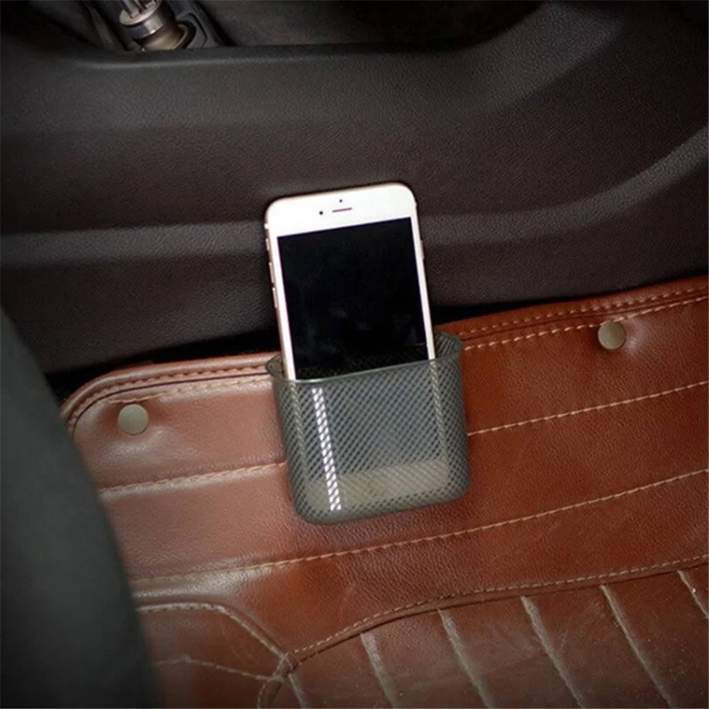 3R 2104 8.5x3.5x8.5cm Adhesive Storage Box Silicone+ABS Car Mounted Storage Case - 4
