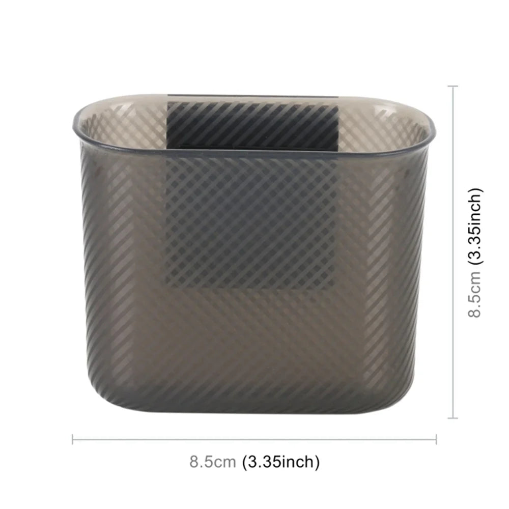 3R 2104 8.5x3.5x8.5cm Adhesive Storage Box Silicone+ABS Car Mounted Storage Case - 5