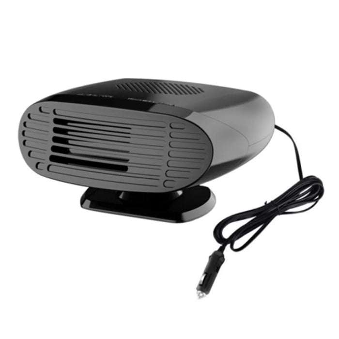 FL-002 12V Mini Car Windshield Heater Defrost Defog Device Winter Vehicle Interior Heating Fan - Black - 1