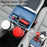 Car Armrest Storage Box ABS Tissue Case Organizer with Foldable Cup Holder - Blue+White - 5