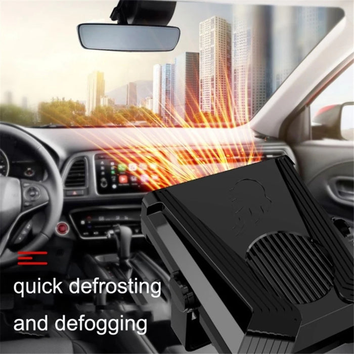 24V Mini Car Windshield Heater Defrosting Defogging ABS Heating Fan Vehicle Interior Heating Device - 5