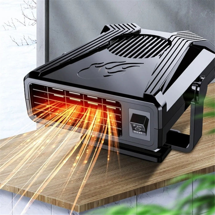 24V Mini Car Windshield Heater Defrosting Defogging ABS Heating Fan Vehicle Interior Heating Device - 7