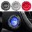 Car Start Stop Engine Button Switch One-key Start Button Engine Ignition Switch Cover - Black - 5