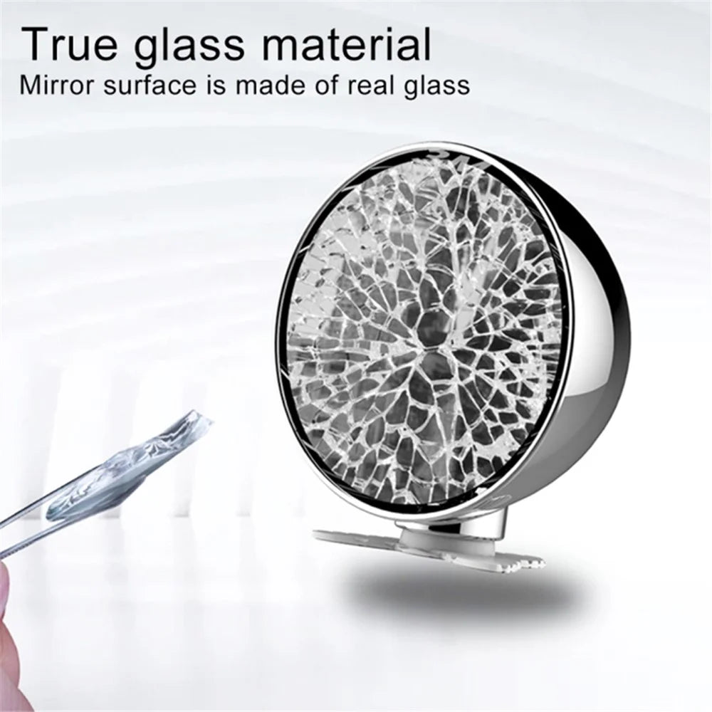 3R 044 65mm Car Blind Spot Mirror Safety Driving Wide Angle 360 Degree Adjustable Clear Rearview Mirror - Silver - 4