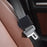 2Pcs Car Safety Seat Belt Adjuster Strap Clip PU Leather Kids Seat Belt Limiter - Black - 2