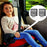 2Pcs Car Safety Seat Belt Adjuster Strap Clip PU Leather Kids Seat Belt Limiter - Black - 3