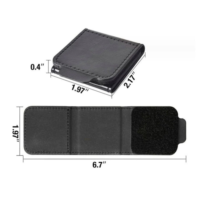 2Pcs Car Safety Seat Belt Adjuster Strap Clip PU Leather Kids Seat Belt Limiter - Black - 7