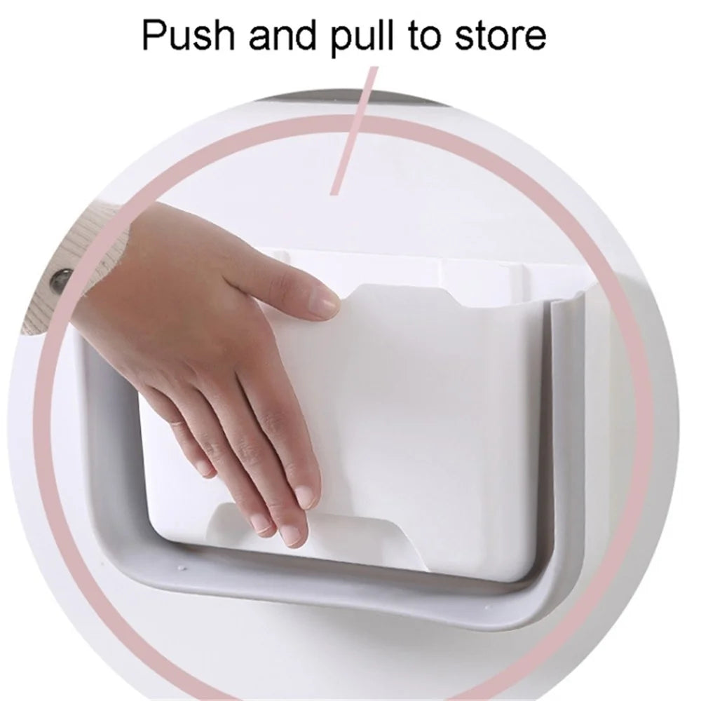 5.5L Multi-purpose Wall-mounted PP+PET Retractable Storage Box for Kitchen Office Car - White - 2