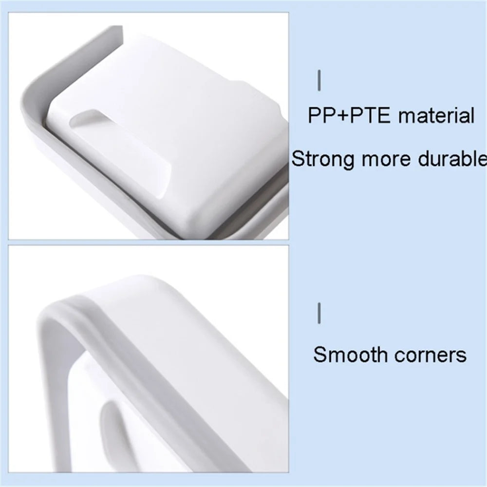 5.5L Multi-purpose Wall-mounted PP+PET Retractable Storage Box for Kitchen Office Car - White - 4