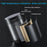 Aluminum Alloy Car Ashtray with LED Light Flame Retardant Good Sealing Ash Storage Holder - Silver - 4
