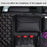 Car Trunk Leather Storage Bag Large Capacity Automotive Backseat Organizer (Mesh Style) - Black - 4