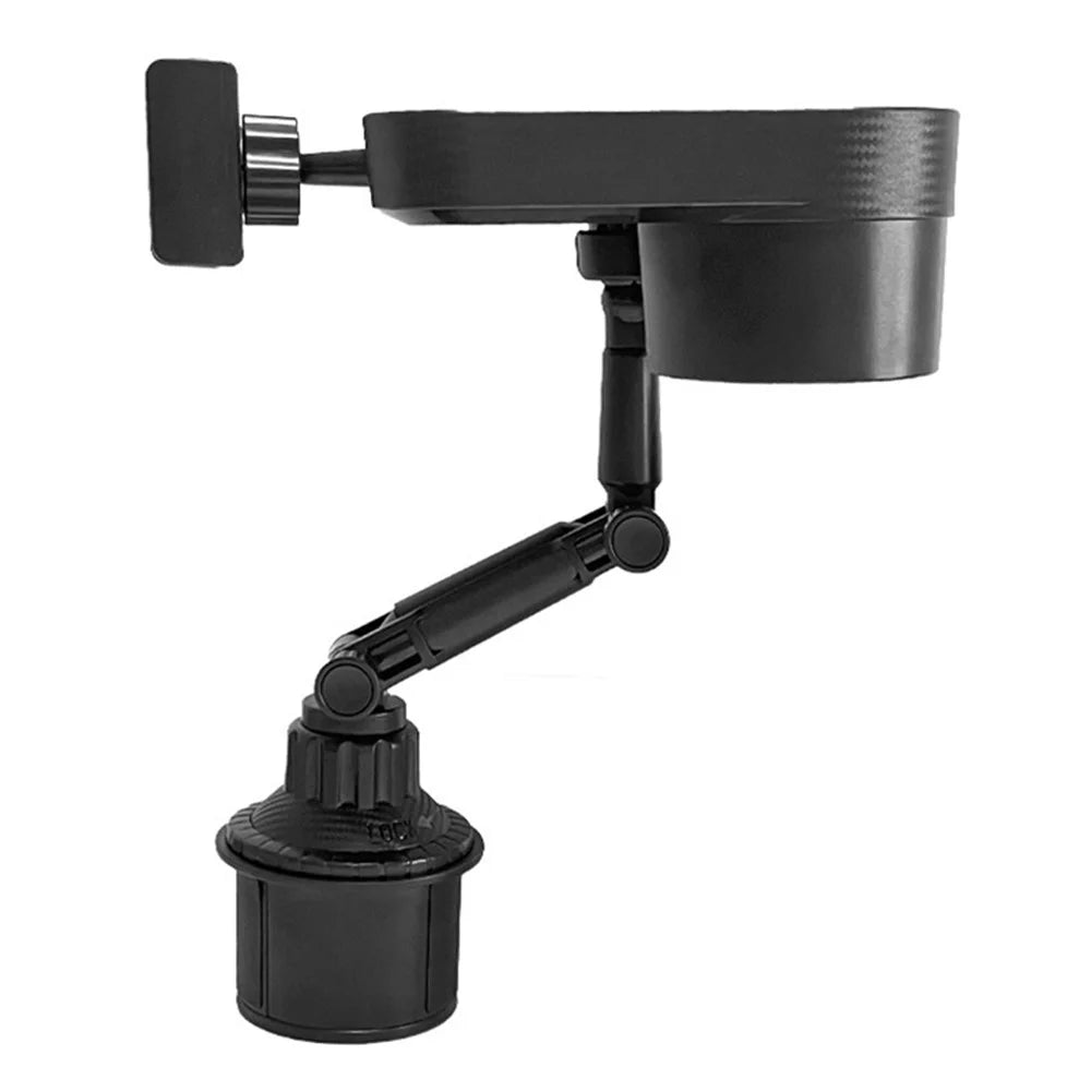 SB-6088 Universal Car Cup Holder Tray 360-Degree Rotating Car Tray Table with Cell Phone Stand for Eating / Watching - 5