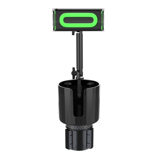SB-6033 Multifunction Car Cup Holder Storage Tray Rotating Car Cell Phone Stand Rack - Green - 1