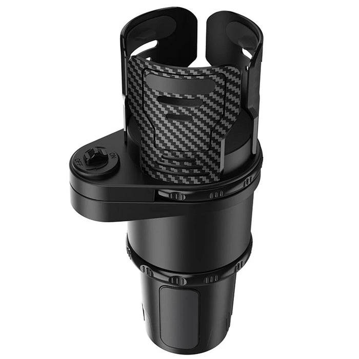 Multifunctional Car Water Cup Holder Car Seat Up Layer Stretchable Water Cup Drink Holder (Size: S) - 1