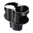Carbon Fiber Pattern Car Water Cup Holder Multifunctional Car Drink Holder with Rotatable Base - Silver - 1
