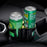 Carbon Fiber Pattern Car Water Cup Holder Multifunctional Car Drink Holder with Rotatable Base - Silver - 4