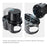 Carbon Fiber Pattern Car Water Cup Holder Multifunctional Car Drink Holder with Rotatable Base - Silver - 6