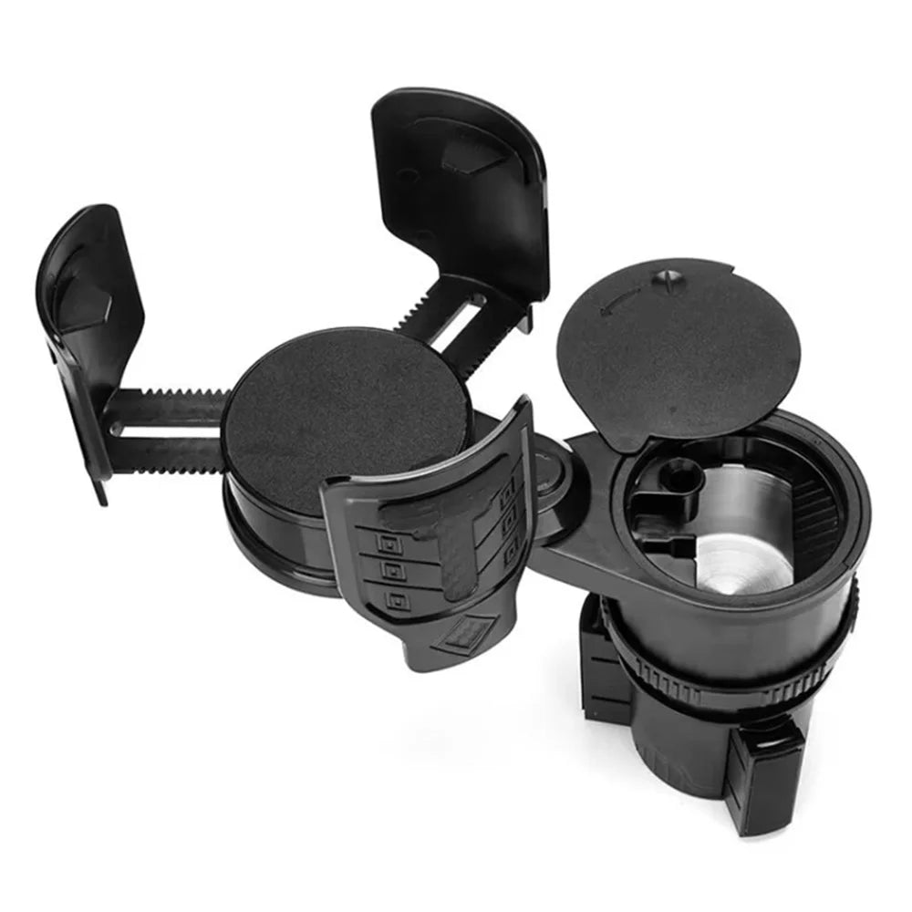 3-in-1 Multifunctional Car Water Cup Holder with Removable Ashtray Anti-Slip Adjustable Car Cup Drink Holder Expander Adapter - 5