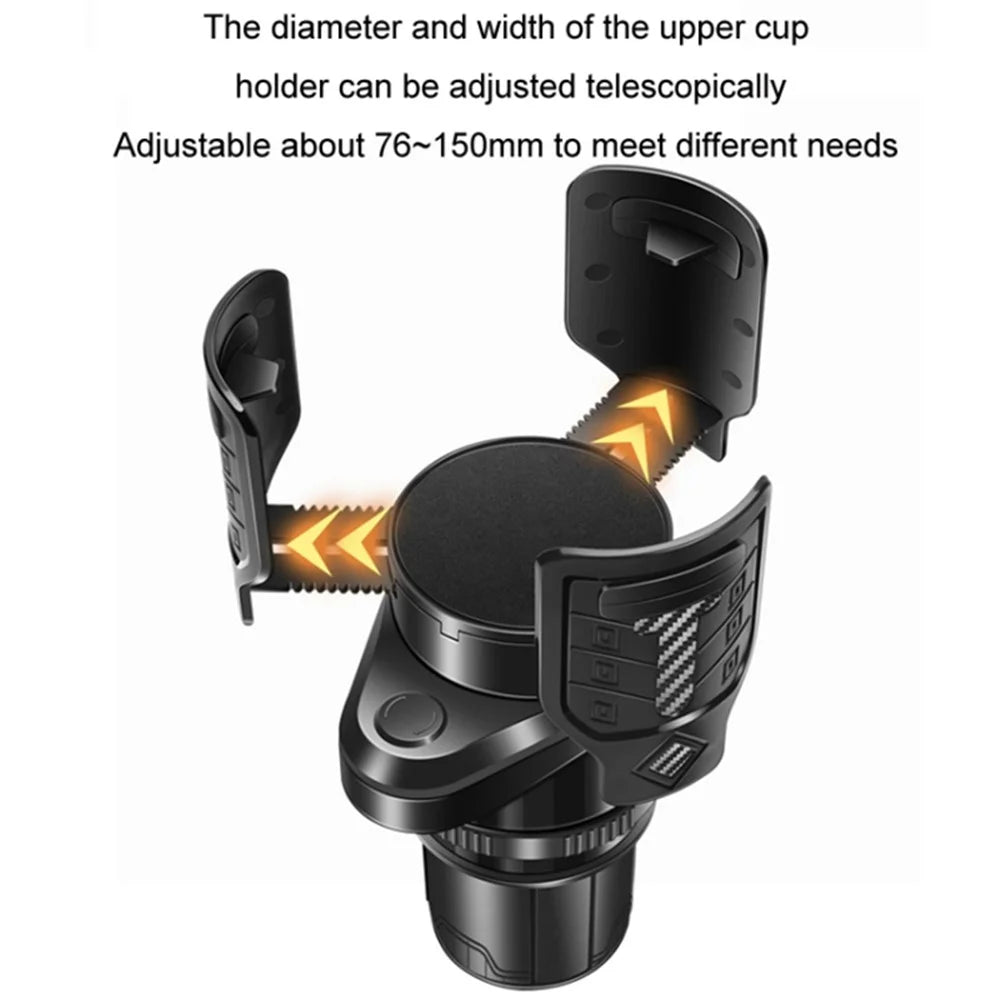3-in-1 Multifunctional Car Water Cup Holder with Removable Ashtray Anti-Slip Adjustable Car Cup Drink Holder Expander Adapter - 6