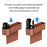 Car Seat Gap Filler Cup Holder ABS+PU Leather Auto Crevice Storage Organizer Box, Driver Side - Black+Red - 7