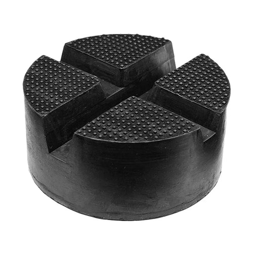 Universal Cross Slotted Jack Pad Rubber Frame Rail Adapter Pinch Weld Side Car Lifting Floor Support - 1