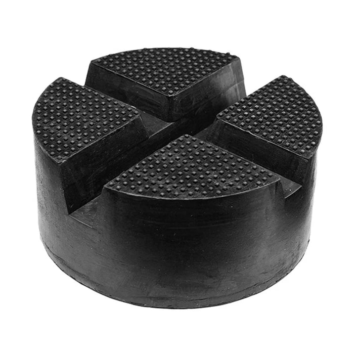 Universal Cross Slotted Jack Pad Rubber Frame Rail Adapter Pinch Weld Side Car Lifting Floor Support - 1