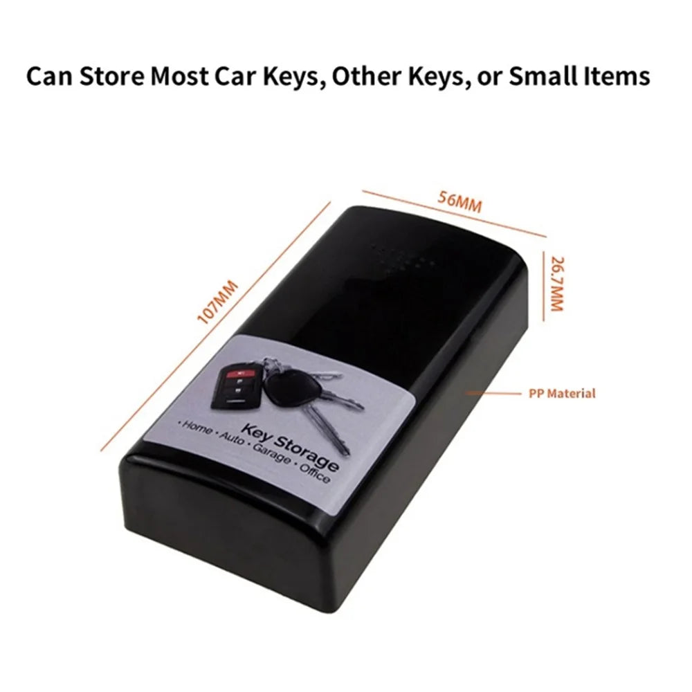 Anti-lost Hidden Key Storage Box Magnetic Portable Car Keys Holder for Home Office Travel - 7