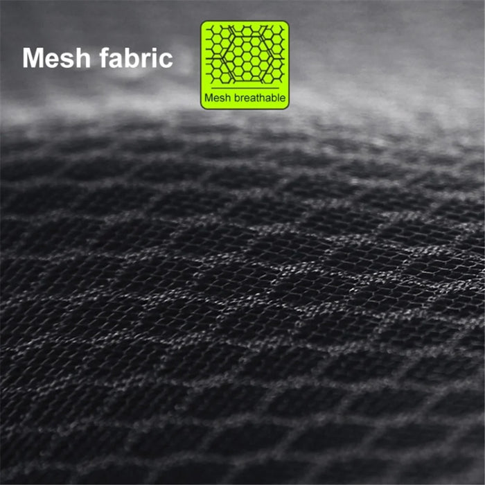 Car Seat Waist Support Cushion Memory Foam Breathable Fatigue Relieve Lumbar Cushion - Black - 4