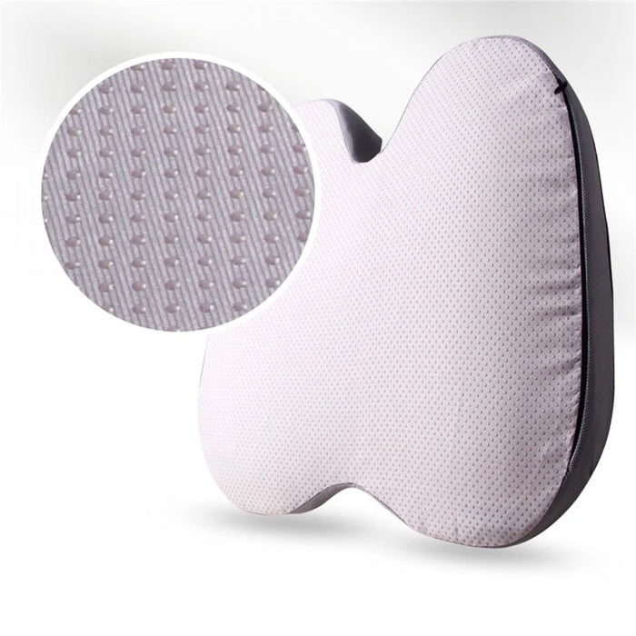 Car Seat Cushion Mesh Cloth+Memory Foam Breathable Fatigue Relief Seat Cushion - Black - 3