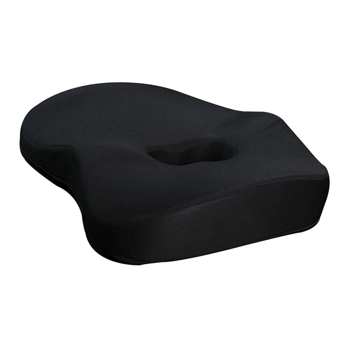 LOVERCAR Thicken Car Seat Cushion Memory Foam Slow Rebound Breathable Chair Cushion - Black - 1