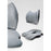 LOVERCAR Ergonomics Car Seat Cushion Memory Foam Slow Rebound Chair Cushion with Backrest - Grey - 4