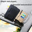 Car Sun Visor Storage Bag Litchi Texture PU Leather Cards Bills Glasses Holder - Black - 7