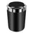 ABS+Metal Liner LED Light Car Ashtray Vehicle Interior Garbage Can Ashtray with Lid - Black - 1