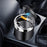 ABS+Metal Liner LED Light Car Ashtray Vehicle Interior Garbage Can Ashtray with Lid - Black - 4