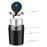 ABS+Metal Liner LED Light Car Ashtray Vehicle Interior Garbage Can Ashtray with Lid - Black - 7