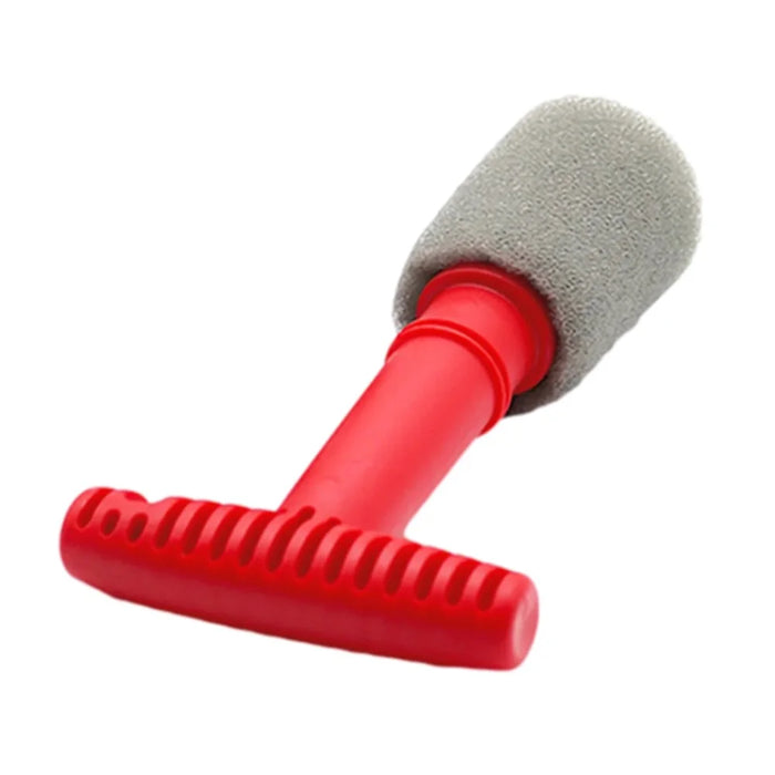 ND-09 Car Wheel Fitting Lug Nut Cleaning Brush with 3 Replaceable Sponge Heads - 2