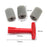 ND-09 Car Wheel Fitting Lug Nut Cleaning Brush with 3 Replaceable Sponge Heads - 5