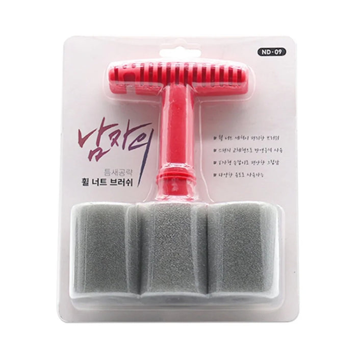 ND-09 Car Wheel Fitting Lug Nut Cleaning Brush with 3 Replaceable Sponge Heads - 6