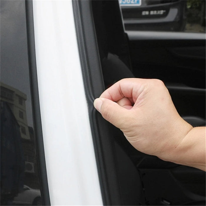 20m 5-Hole Car Door Hood Trunk Seal Strip Vehicle Rubber Noise Insulation Adhesive Strip - 3